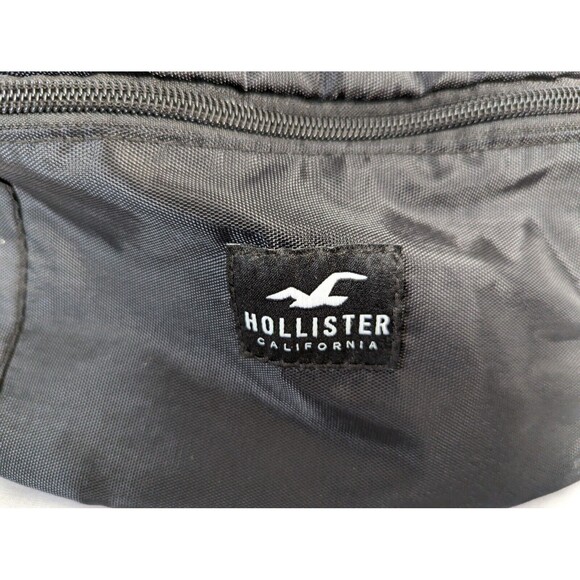 Fanny Pack Waist Bag Hip Belt Pouch Travel Purse  HOLLISTER BLACK unisex - Picture 3 of 6